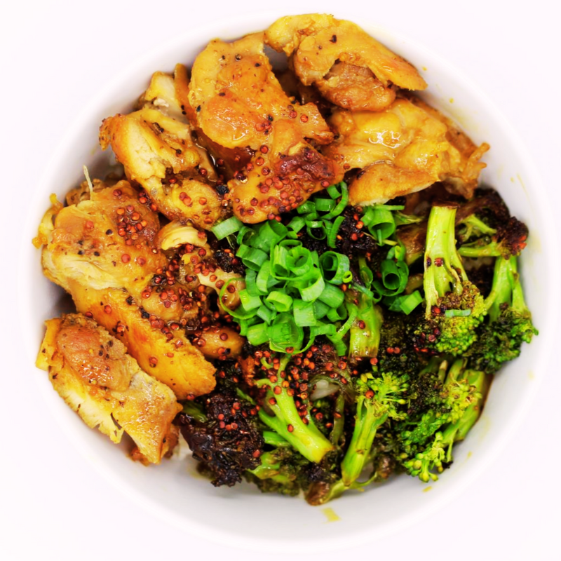 frango teriyaki com mel